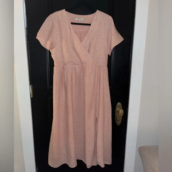 strapless open back dress Marseille Linen Dress – Montaigne Paris main image 0